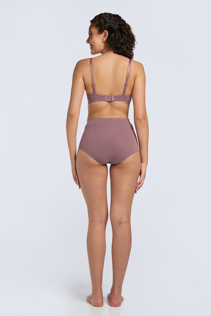 Amante Solid Padded Wirefree Smooth Comfort T-Shirt Bra - Wistful Mauve — image 6